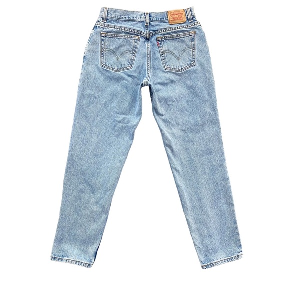 Levi's 550 Jeans Relaxed Tapered Women's 30x30 / 12M Blue Light High Rise Mom - Picture 6 of 12